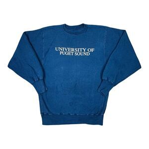 Vintage Champion University of Puget Sound Crew Neck Sweatshirt - Sz Large / XL